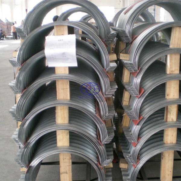 610g/m2 flanged nestable corrugated steel pipe 